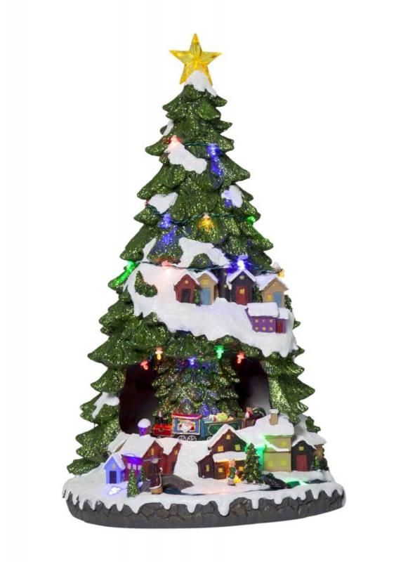 LARGEVILLE Panorama Julgran 29LED 45cm Flerfärgad