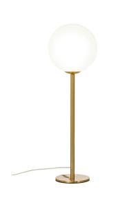 MOLEKYL Bordlampa Hög 43cm Matt Mässing/Opalvit