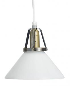 SKOMAKARE Fönsterlampa 15cm Antikmässing/Opalvit