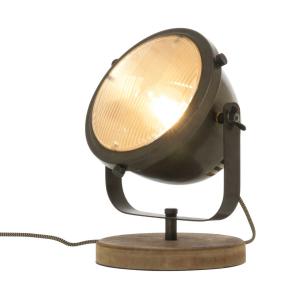 ALASKA Bordslampa 21cm Järngrå/Trä