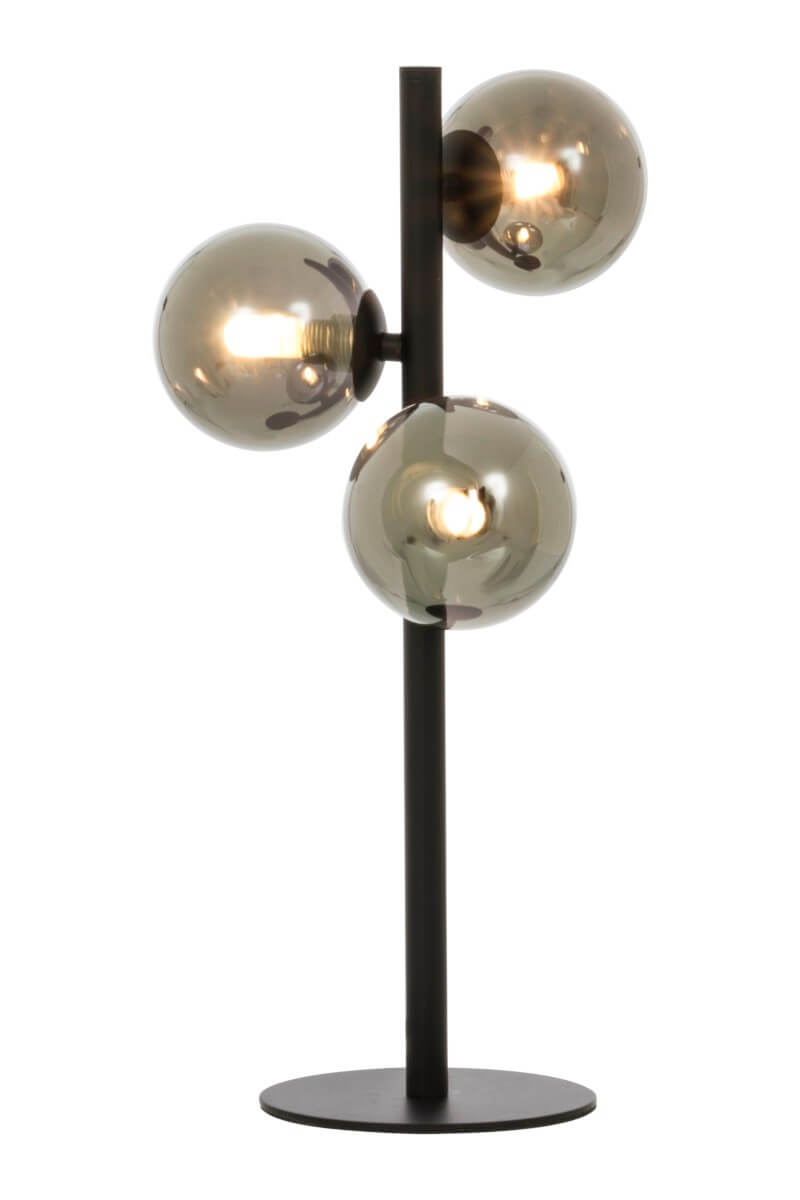 MOLEKYL Bordslampa 3L 46cm Svart/Rökgrå