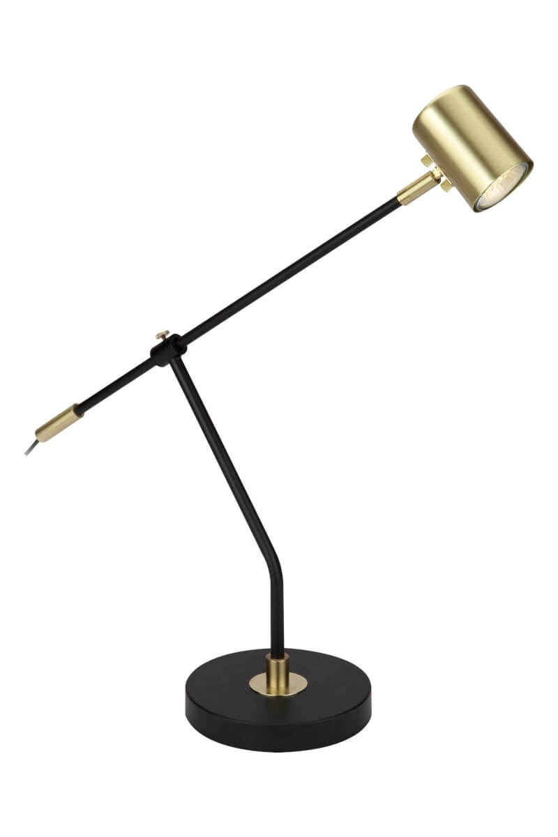 BALDER Bordslampa 55cm Svart/Matt Mässing