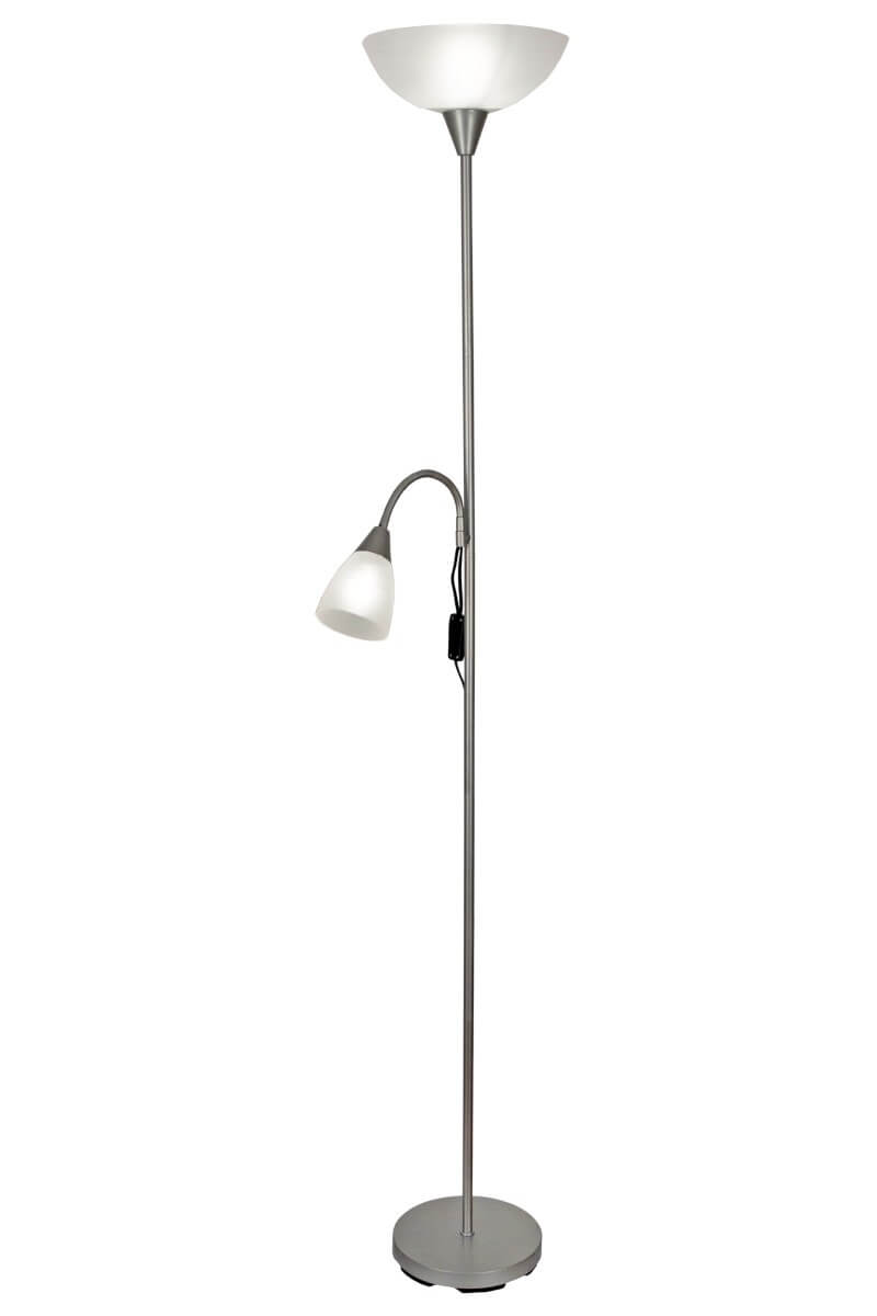 SPIKE Golvlampa Uplight 180cm Silver/Frost