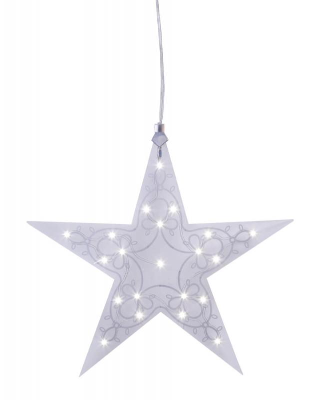 LEIA Stjärna 35cm 21LED Transparent