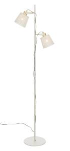 FRAPINO Golvlampa 151cm Vit/Matt Mässing