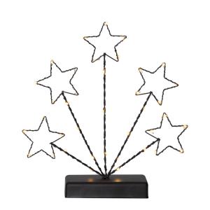 STARY Ljusstake 27,5cm 38LED Svart