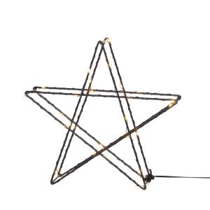 SUPER Bordsstjärna 25cm 30LED Svart