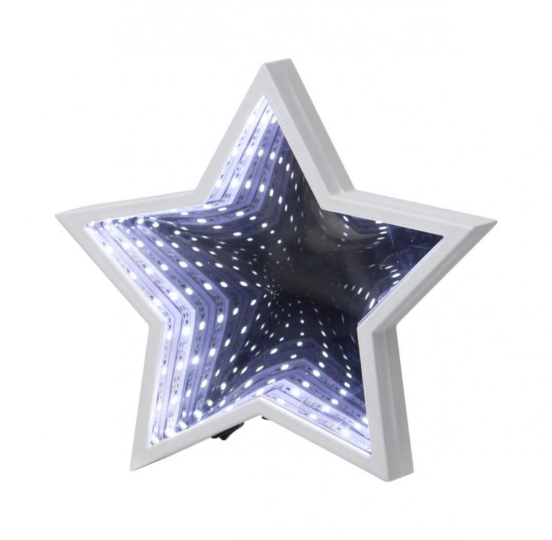 MIRROR LIGHT Inomhusdekoration 19cm Vit