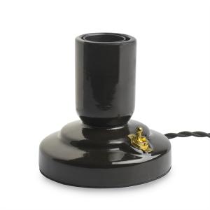 RETRO Lampfot E27 12cm Svart