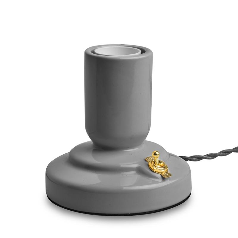 RETRO Lampfot E27 12cm Grå