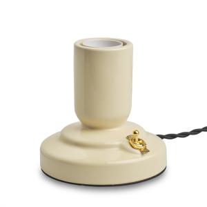 RETRO Lampfot E27 12cm Beige