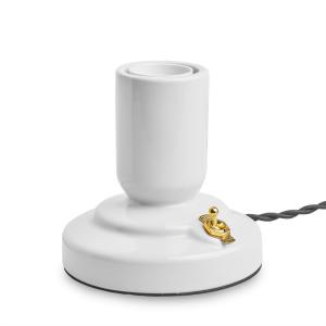 RETRO Lampfot E27 12cm Vit