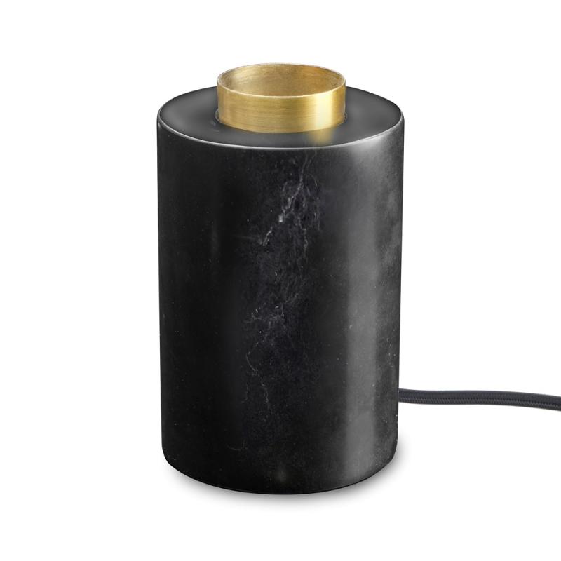 MARBLE Lampfot E27 14cm Svart
