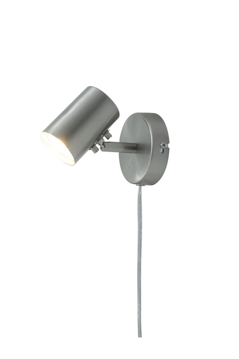 Hugin Väggspot 14,5cm Borstad Stål