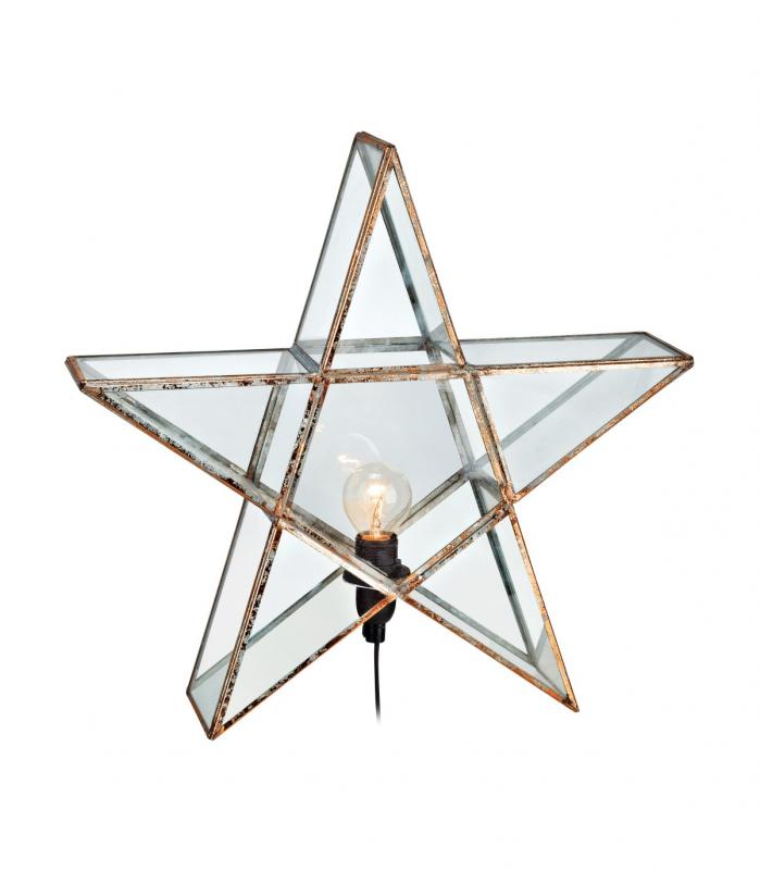 SIGISMUND Glas Stjärna 38CM Koppar