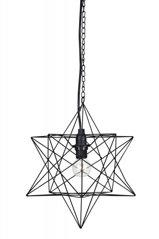 EKHOLM Hängande Deko. 28 cm E14. Svart