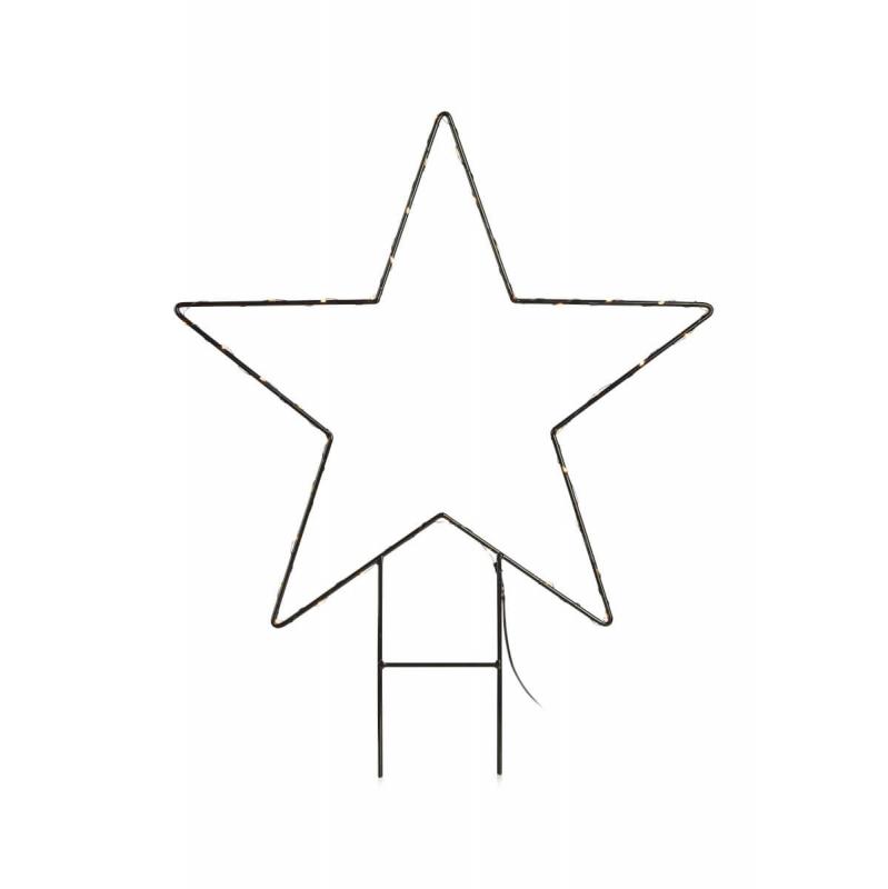 MYSTIC Utomhus-Stjärna Singel 62cm Svart IP44