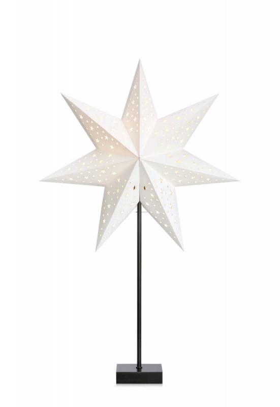 SOLVALLA Bordsstjärna 69cm Svart/Vit