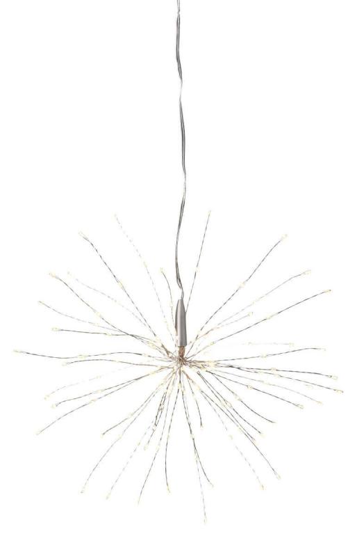 FIREWORK Hängande dekoration 26cm Varmvit/Silver