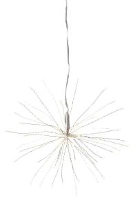 FIREWORK Hängande dekoration 26cm Varmvit/Silver