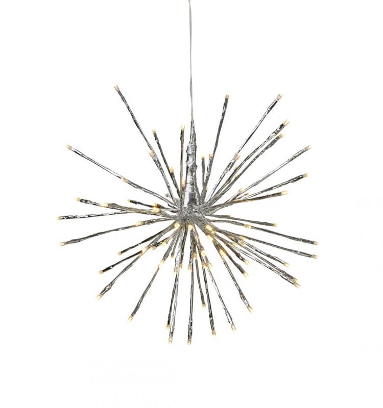 Firework Hängande dekoration 28cm Silver