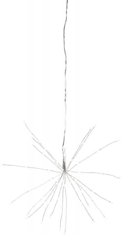 FIREWORK Hängande dekoration 26cm 60LED Dagljus Silver