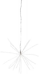 FIREWORK Hängande dekoration 26cm 60LED Dagljus Silver