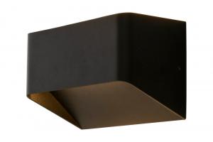 SÖGNE Vägglampa Ute 15cm Svart IP54