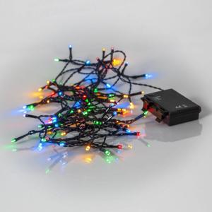 AKKU Batteriljusnät 80L 5,6m Svart/Flerfärgad IP44