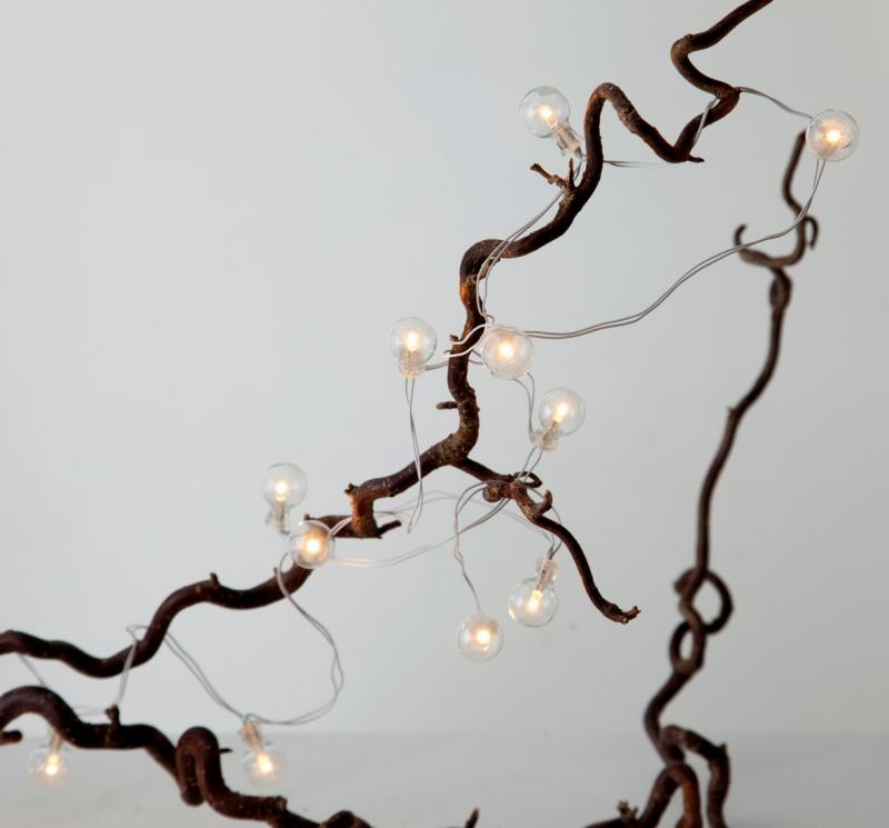 Ljusslinga Globe light Vit