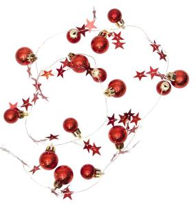 X-MAS Ljusslinga 90cm Röd