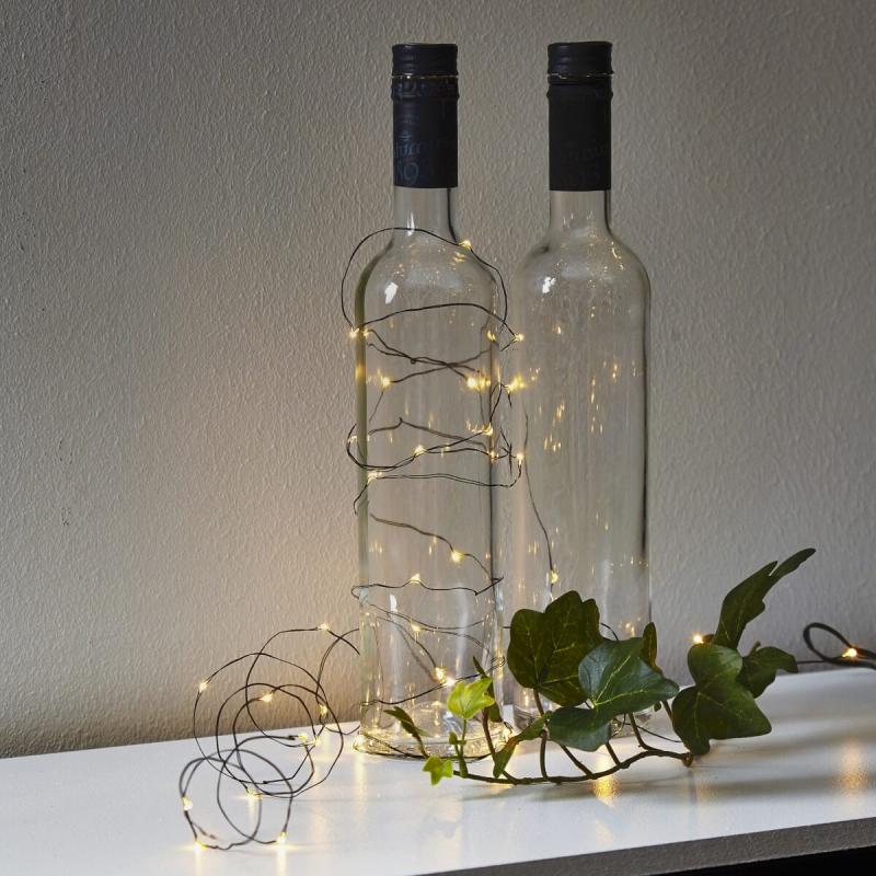 DEW DROP Ljusslinga 400cm 2000K Svart