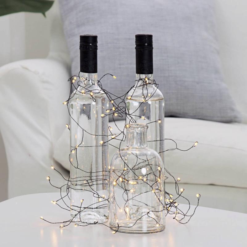 DEW DROP Ljusslinga 480cm 2000K Svart