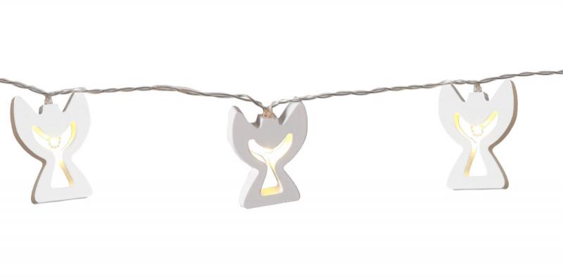 WOODWORKS ÄNGLAR Ljusslinga 135cm Vit