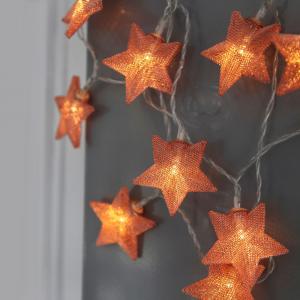 Ljusslinga Meshy Star Koppar