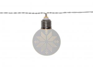 ORNAMENT Batterislinga 10LED 1,8m Transparent