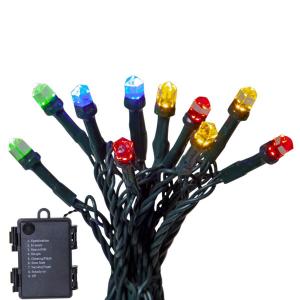 DIAMOND STAR LIGHT Batterislinga 80L 6m Svart/Flerfärgad IP44