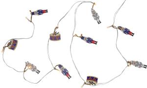 NUTCRACKER Ljusslinga Batteri 1,8m 10LED Varmvit/Flerfärgad