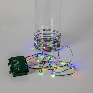 DEW DROP MICRO Ljusslinga Batteri 7,2m 96LED Multi/Grön