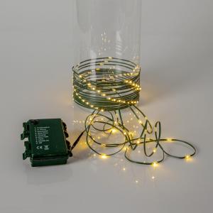 DEW DROP MICRO Ljusslinga Batteri 7,2m 96LED Varmvit/Grön