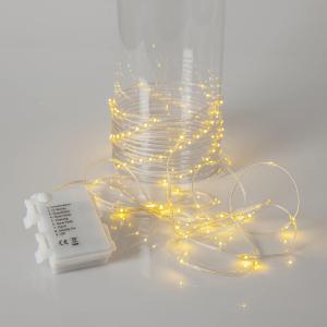 DEW DROP MICRO Ljusslinga Batteri 7,2m 96LED Varmvit/Transparent
