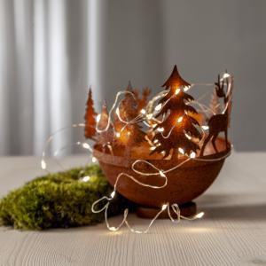 DEW DROP Ljusslinga Batteri 4m 40LED Varmvit/Silver