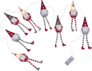 ALF Ljusslinga Batteri 1,4m 8LED Röd/Grå