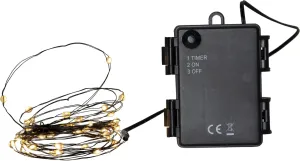 DEW DROP Ljusslinga Batteri 4m 40LED Varmvit/Svart