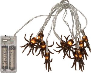 SPIDER Ljusslinga Batteri 1,35m 10LED Varmvit/Brun