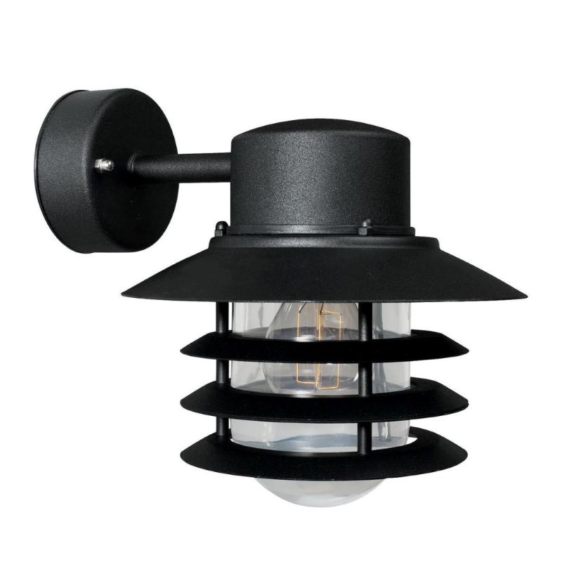 Vejers Vägglampa Ned Svart