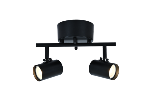 HUGIN Takspot Rak 2:a Svart 26cm
