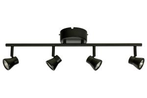 PLUTO Takspot Rak 4L Dimbar 60cm Svart