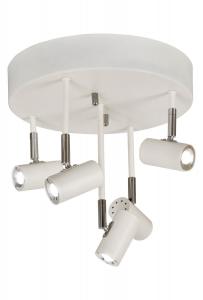 GUSTO Takspot LED Rak 5L Dimbar 30cm Vit/Krom