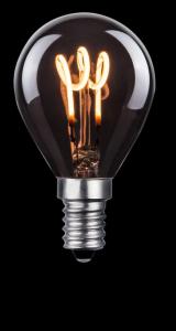 E14 NERO Klot 3-steg Dimbar Minne 2/1/0,6W 2200K LED-Lampa